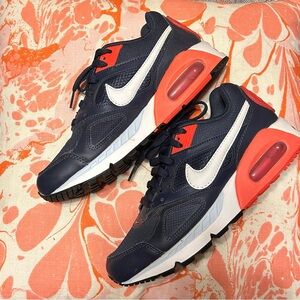 Nike Navy, White & Orange Air Max
